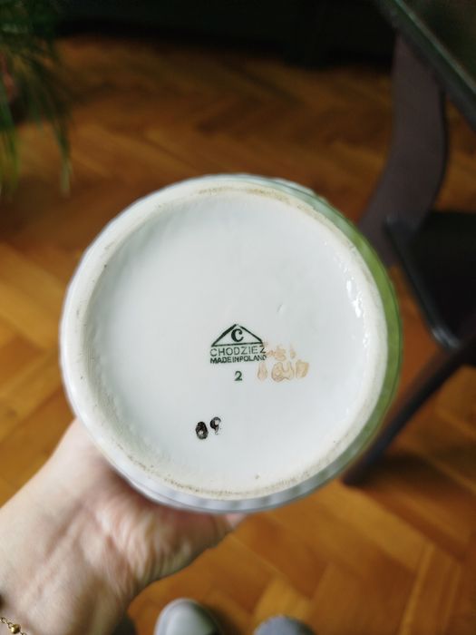 Wazon / dzbanek porcelanowy, Róża Chodzież, PRL