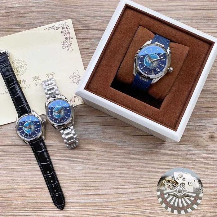 Годинник автоматичний OMEGA seamaster worltimer classic blue