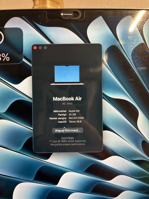 MacBooka Air 13 M2 24 GB