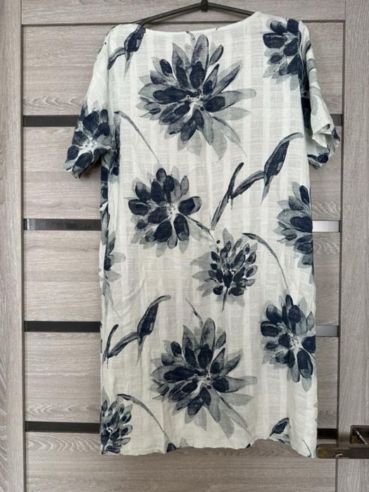 Сукня м'ятного кольору, розмір л, підійде на м/л/ хл,тканина льон