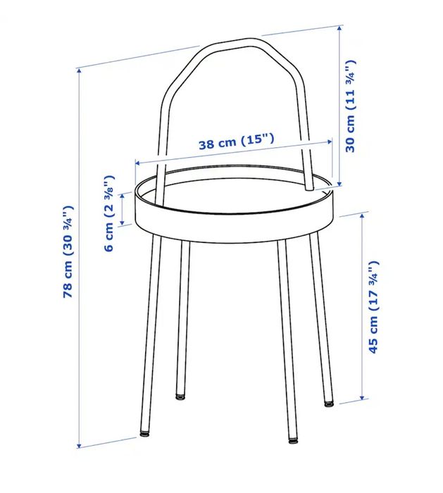 Mesa de apoio IKEA Burvik.