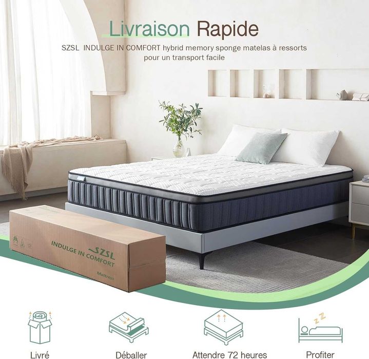 Nowy materac / topper / 7-strefowy / 180x200x24CM / SZSL !R121!