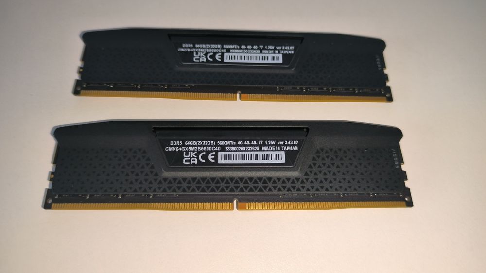 Ddr5 64gb kit corsair vengeance 5600cl40
