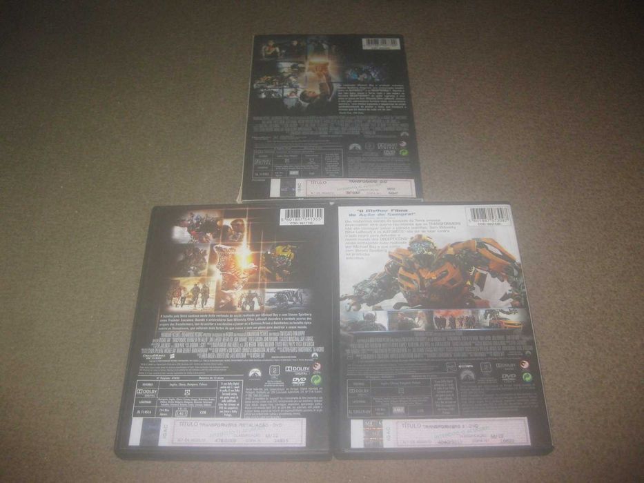 Trilogia em DVD "Transformers" de Michael Bay