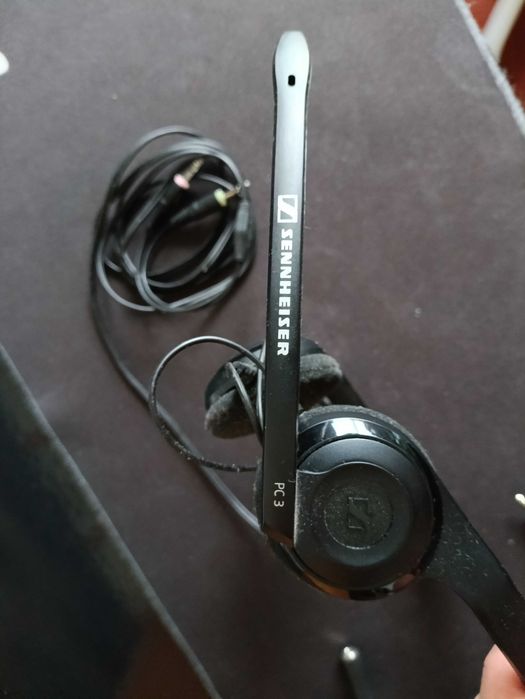 Sennheiser PC 3 Chat + переходник Prolink + новые амбушюры
