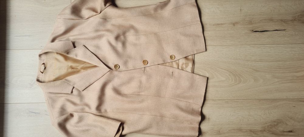 Garsonka 3-częsciowa beżowa roz 46, XL Góra, spódnica, spodnie