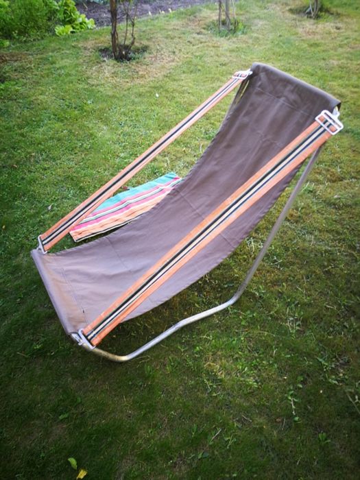 Leżak rozkładany PRL