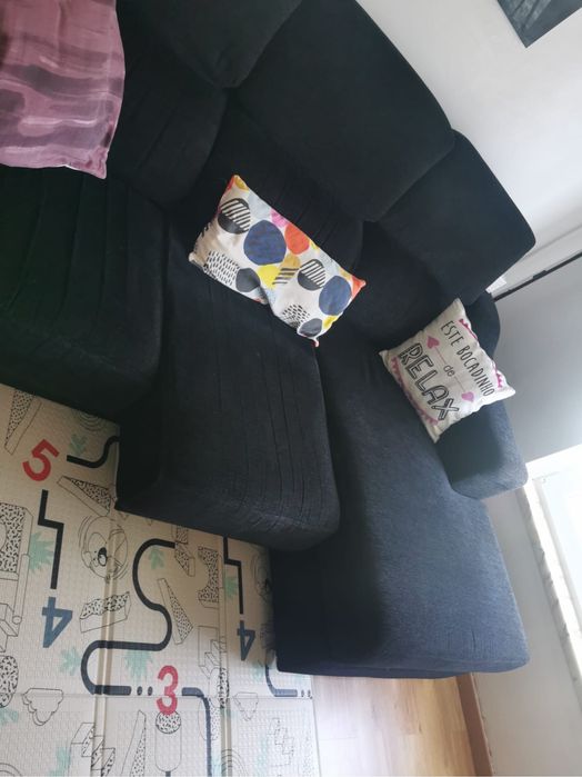Sofá 3 lugares e chaise lounge