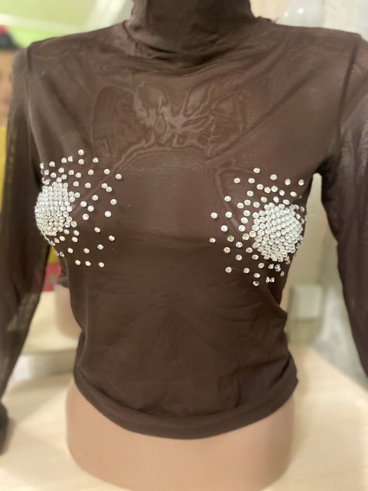 Сітка з камінням Сваровськи