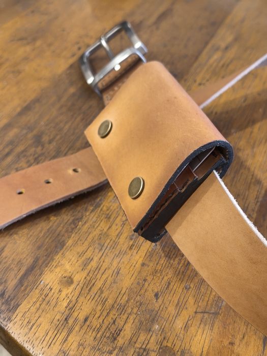 Portfel na karty, montaż na pas, wykonany ręcznie