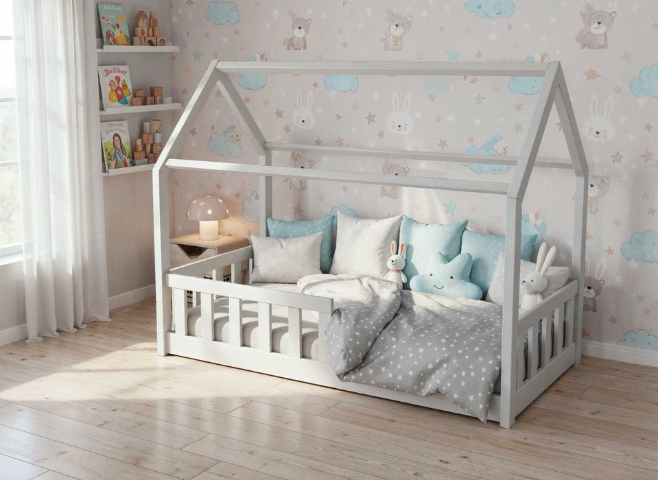 Łóżko dziecięce z drewna – wysyłka cała polska | LULLU PL