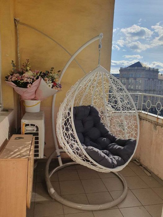 Підвісне крісло кокон велике - ціна зі стійкою / Подвесное кресло