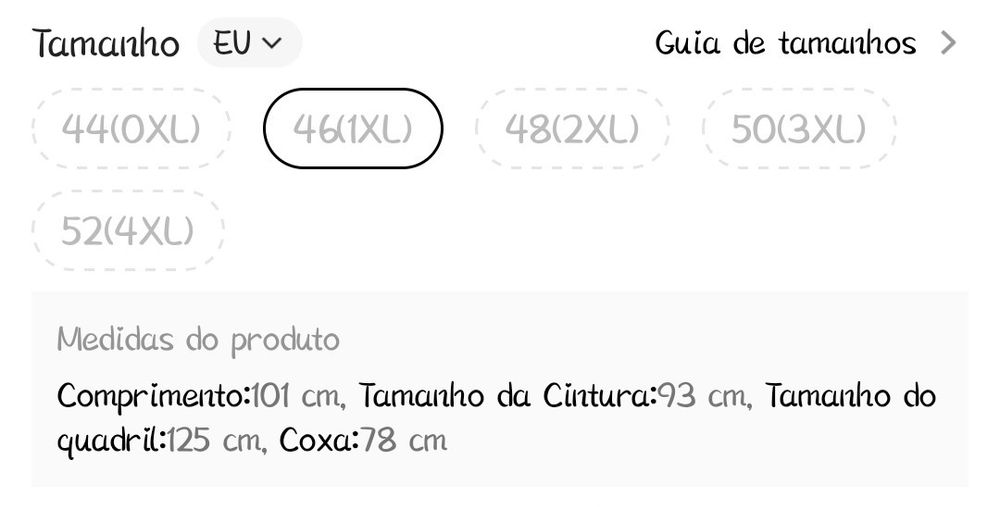 Calças ganga jogger novas tamanho 46