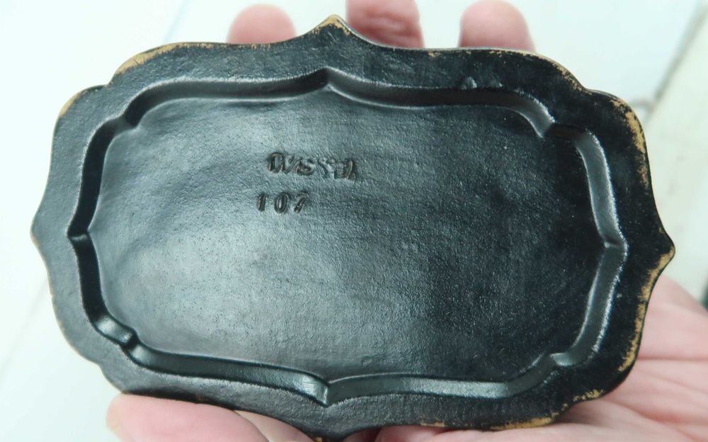 Caixa fosforeira terracota WS&S - Wilhelm Schiller and Sohn 1900s