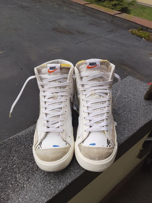 Nike blazer mid  paint splaater r44