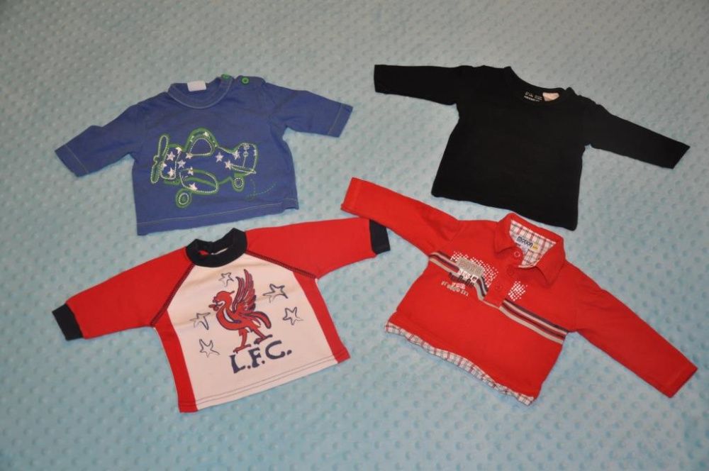 Paka ubranek dla chłopca r. 62 cm H&M Disney George Liverpool LFC