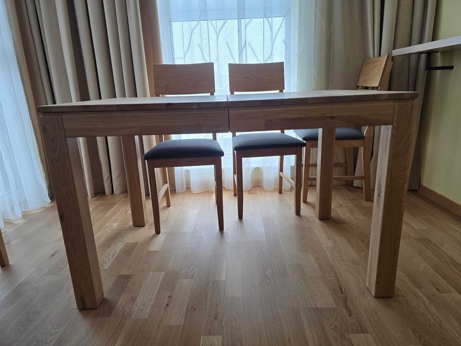 dębowy stół 120x80 rozkładany
