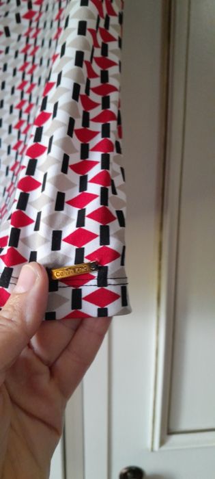 Tunica decote drapeado calvin klein