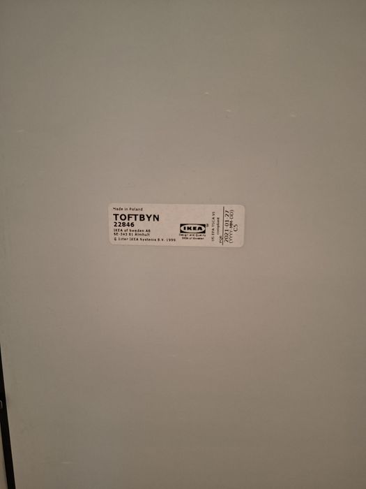 Espelho branco mate Ikea