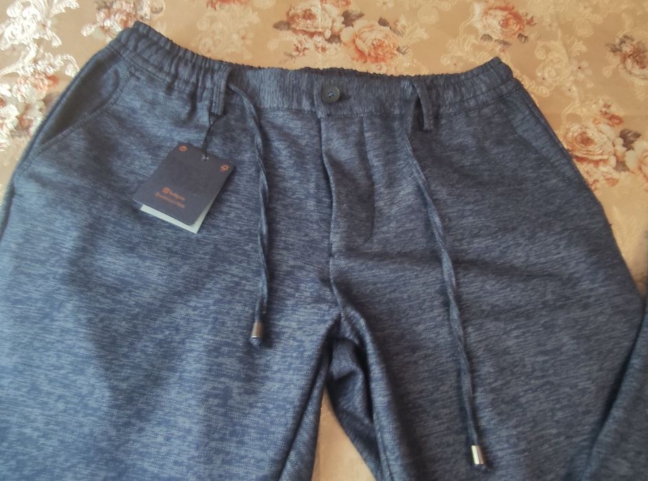 Штаны мужские, новые, 46 размер, пояс на резинке, Турция