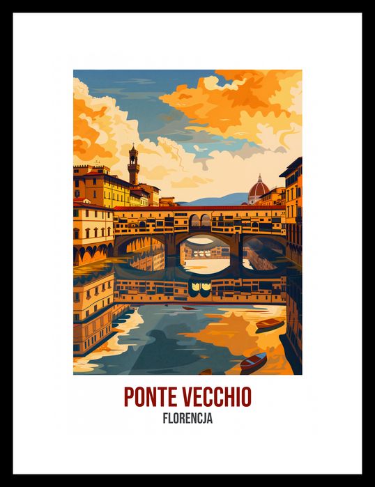 Plakat 21x29,7cm Ponte Vecchio