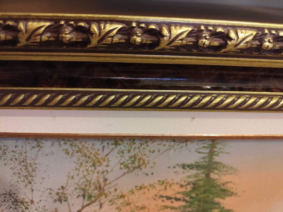 Quadro sala em tela pintado a óleo e assinado