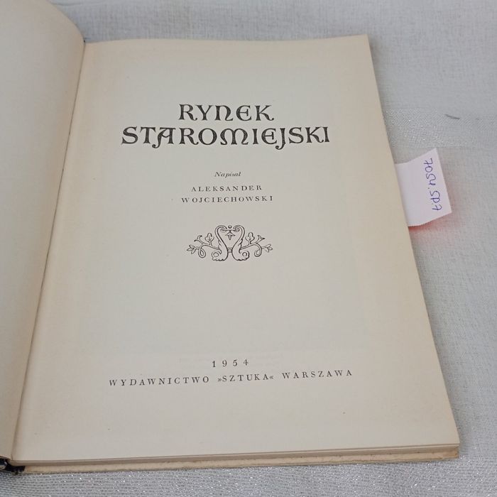 Rynek Staromiejski. Aleksander Wojciechowski