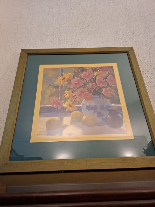 Pintura Green Apple and cosmos Suzanne Hoefler