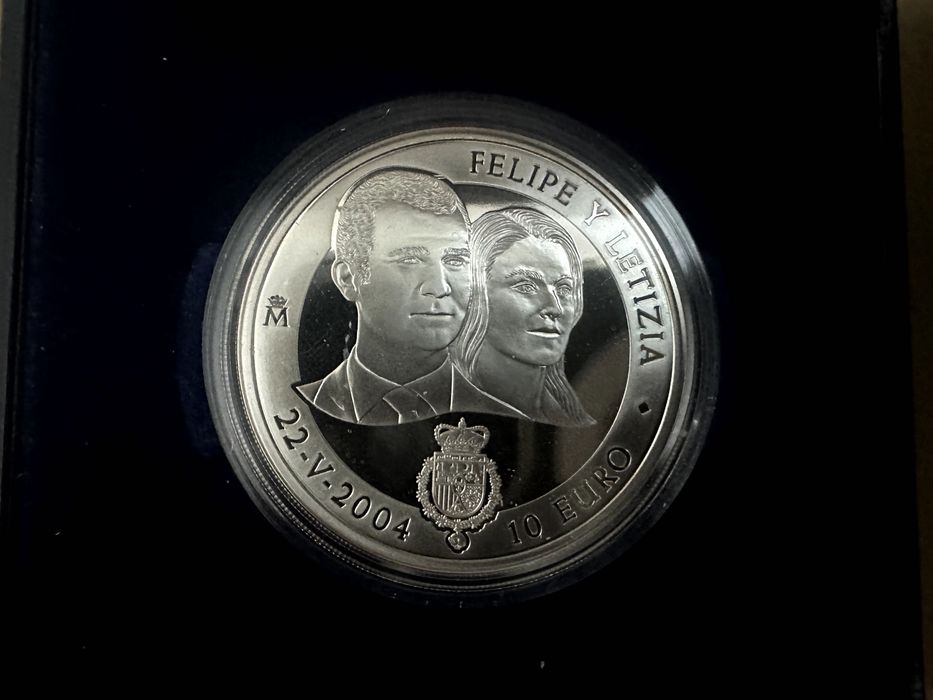 2 moedas 10 Euro Espanha Prata Proof