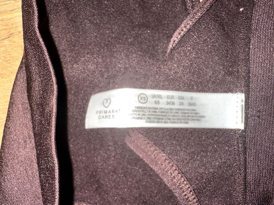 Primark brązowe stringi nowe XS