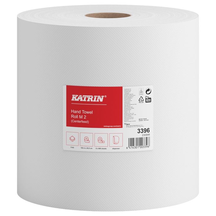 Katrin m2 ręcznik papierowy 150m 2 warstwy 6 rolek