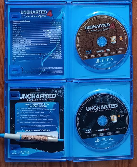Uncharted 4 "O fim de um Ladrão" + Uncharted "O legado perdido"  PS4