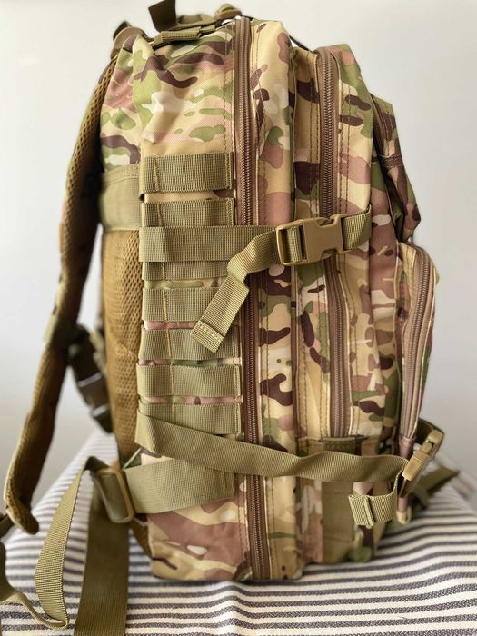 Mochila Táctica Militar Profissional – 45L | Verde Militar | NOVA