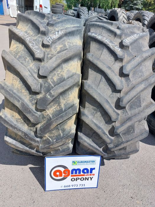 440/65R24 Trelleborg, Pirelli opony używane rolnicze para