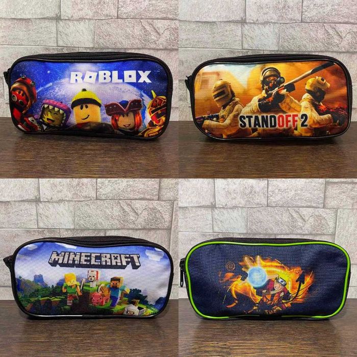 Пенал Minecraft, Roblox, Sonic, Standoff 2 , naruto, майнкрафт