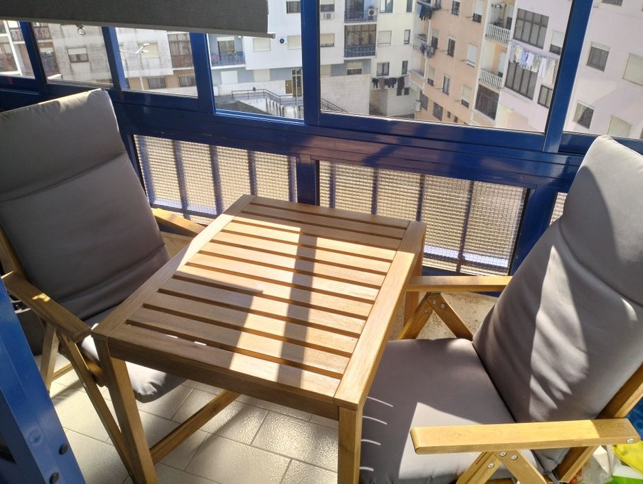 Mesa com duas cadeiras reclináveis gama NAMMARO IKEA