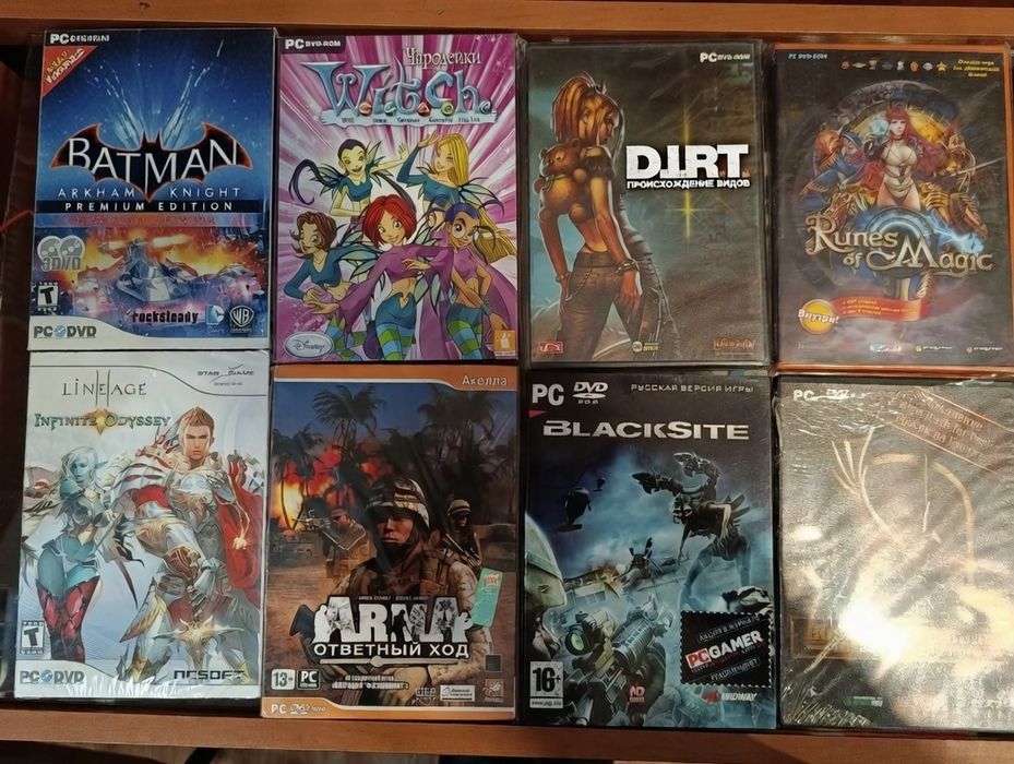Диски с видеоиграми на пк