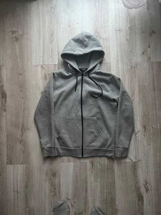 szara bluza meska basic zip wygodna