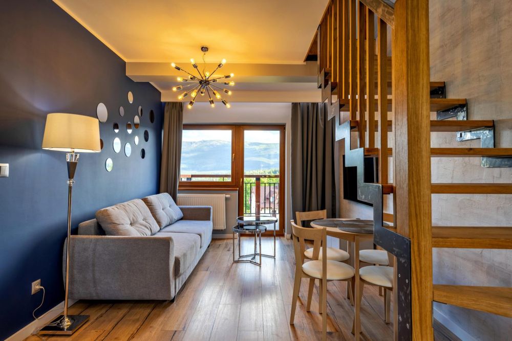 Domek nr 3 z widokiem na Góry Jacuzzi Szklarska Poręba ferie zimowe