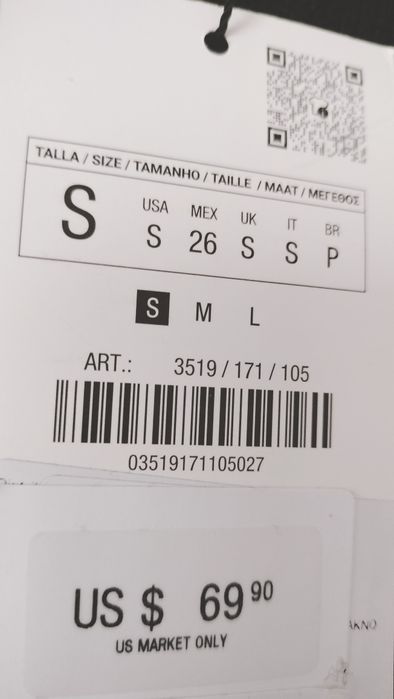 Vestido de malha Zara