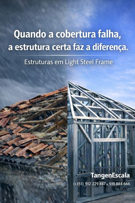 Substituição de coberturas em Light Steel Frame