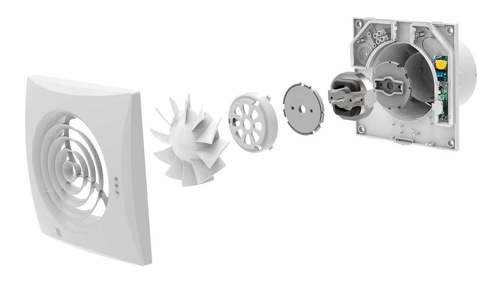 Вытяжной вентилятор Вентс 150 Квайт с обратным клапаном 1 год гарантии