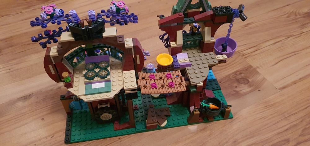 Lego elves 41075 drzewo elfów kryjówka USZKODZONE LIŚCIE