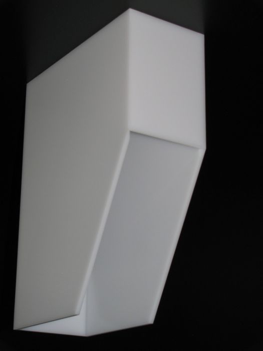 Caixa arquivadora em acrílico branco 5cm / 10cm