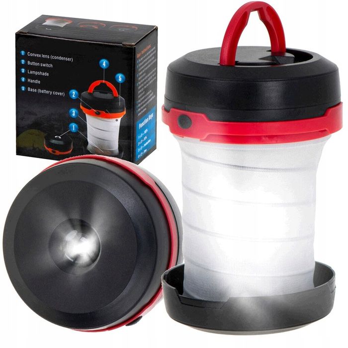 lampa latarka turystyczna biwakowa kempingowa led