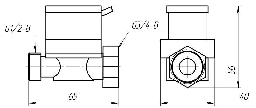 Реле протока воды 3/4" с регулировкой. Для насоса, котла, станции.