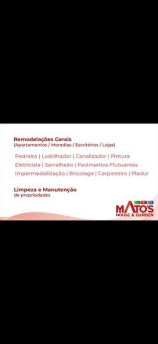 Remodelações serviços rápidos