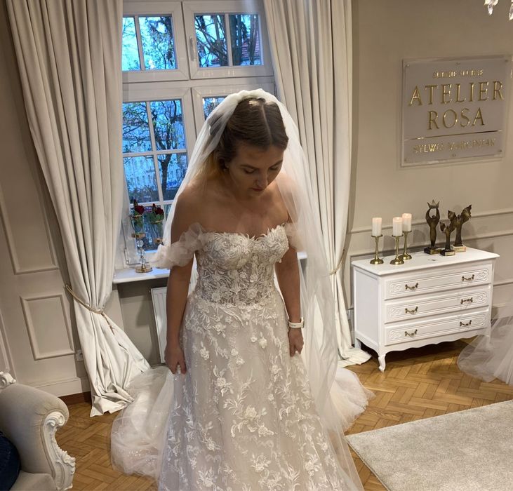 Suknia ślubna S Atelier Rosa 165 cm