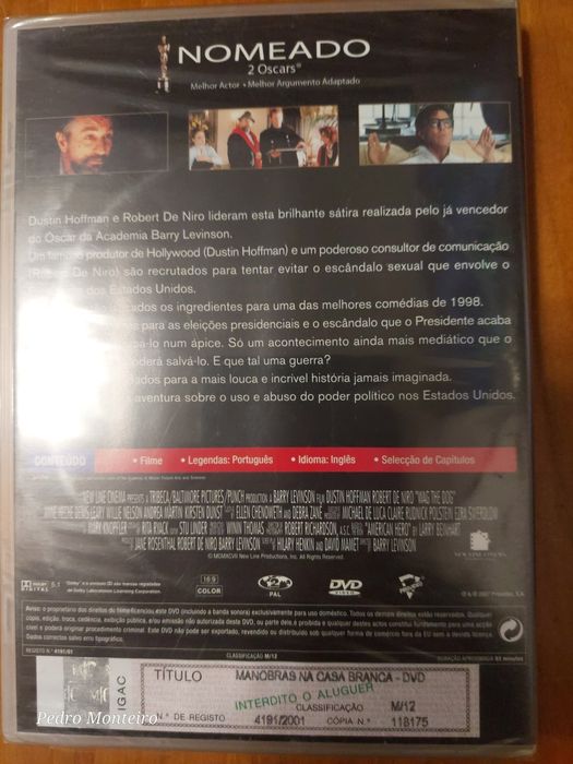 Dvd - Manobras Na Casa Branca Novo Selado