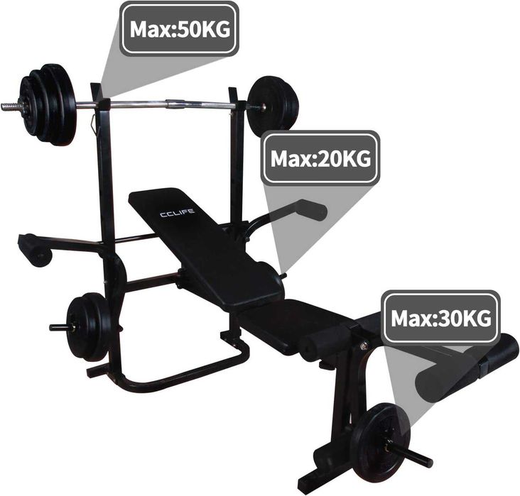 (NOVO) Bancos de pesos dobrável, musculação - treino